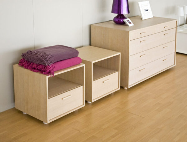 Gruppo notte Flou serie Mono fin. rovere