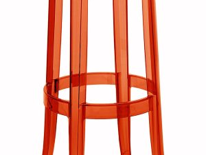 Sgabello Kartell Charles Ghost Alto Arancio