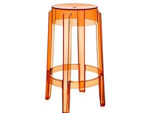 Sgabello Kartell Charles Ghost Medio Arancio