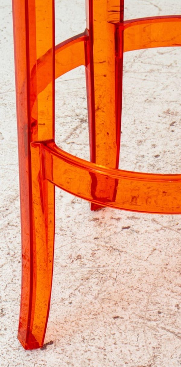 Sgabello Kartell Charles Ghost Medio Arancio - immagine 4