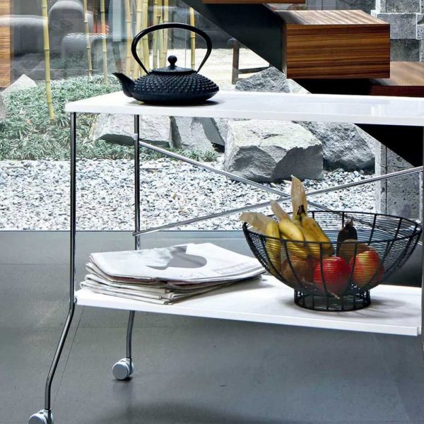 Carrello pieghevole Kartell Flip Bianco