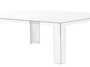 Tavolino basso Kartell Invisible Table quadrato Cristallo