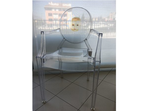 Poltroncina Kartell Louis Ghost Serigrafia Bimbo