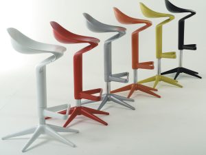Sgabello Kartell Spoon Rosso