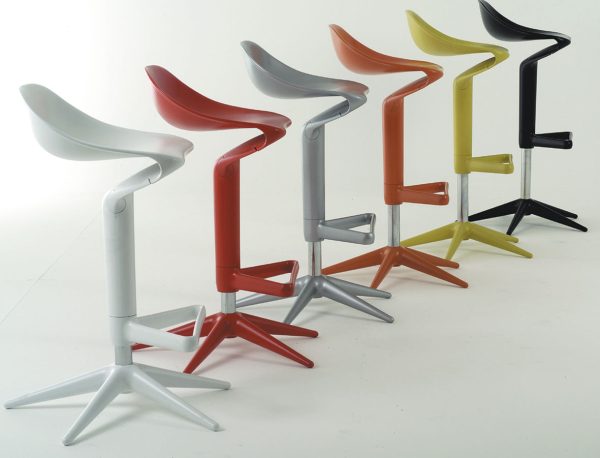 Sgabello Kartell Spoon color Alluminio - immagine 2
