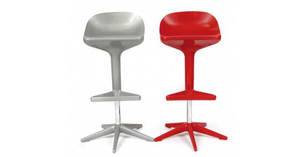 Sgabello Kartell Spoon color Alluminio