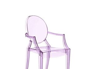 Poltroncina bimbi Kartell Lou Lou Ghost Viola