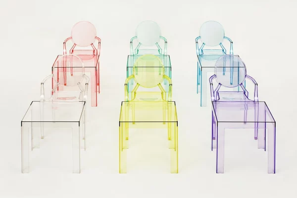 Poltroncina bimbi Kartell Lou Lou Ghost Viola - immagine 2
