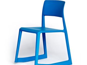 Coppia di sedie Vitra Tip Ton Blu Ghiaccio
