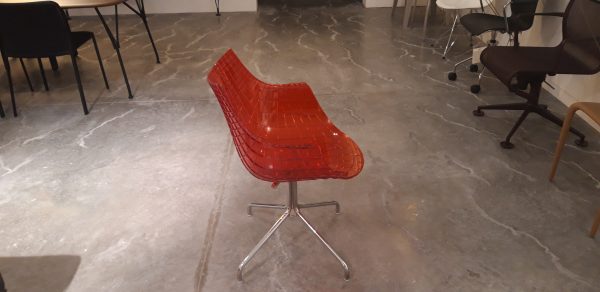 Set di n. 2 poltroncine Driade Meridiana rosse