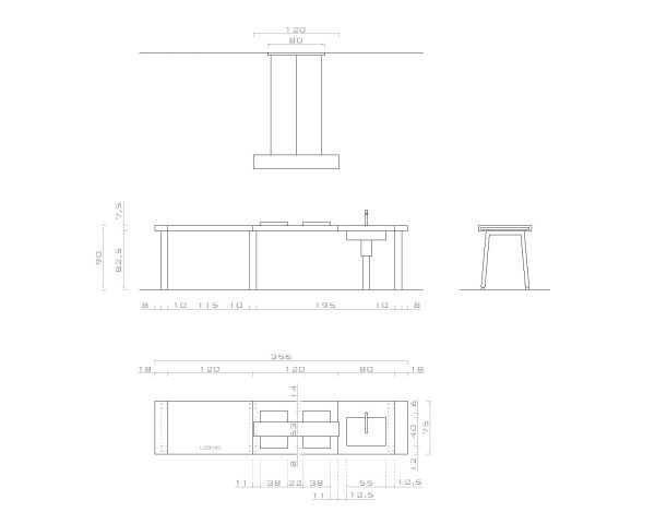 Composizione cucina ad isola modello B2. - immagine 6