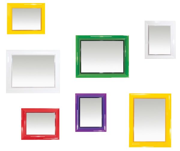 Specchio Kartell Francois Ghost Piccolo Giallo Trasparente - immagine 3
